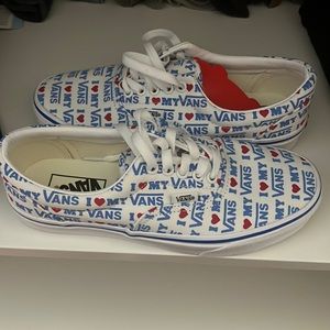 Womens Vans low canvas sneakers